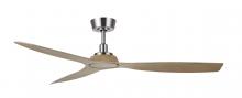  21065301 - Lucci Air Moto Brushed Nickel and Teak 52-inch Ceiling Fan