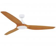  211011010 - Lucci Air Type A White and Teak 60-inch DC Ceiling Fan