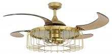  51104101 - Fanaway Sheridan 48-inch Satin Brass AC Ceiling Fan with Light