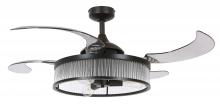 Beacon Lighting America 51292801 - Fanaway Corbelle 48" Ceiling Fan - Antique Black With Smoke Blades
