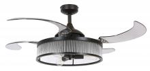  51292801 - Fanaway Corbelle 48" Ceiling Fan - Antique Black With Smoke Blades