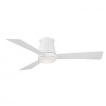  F-037L-MW - WAC HUG 52" CEILING FAN W/ LIGHT KIT - White