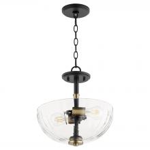 Quorum 210-6980 - Monarch 2-Light Black/Aged Brass Dual Mount