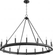 Quorum 611-16-69 - Aura 16 Light Chandelier - Black
