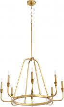 Quorum 6314-8-74 - Marquee 8 Light Chandelier - Gold Leaf