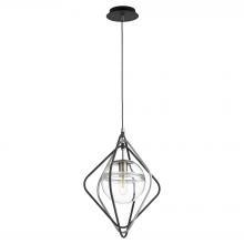 Quorum 6802-6965 - Gimble Pendant - Black/Satin Nickel