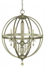  5715 SP - 5-Light Satin Pewter Olivia Dining Chandelier