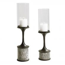 Uttermost 17882 - Uttermost Deane Marble Candleholders, S/2