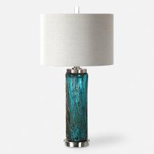  27087-1 - Uttermost Almanzora Blue Glass Lamp