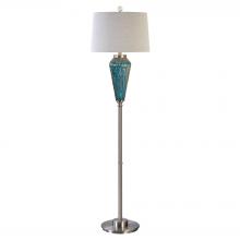  28101 - Uttermost Almanzora Blue Glass Floor Lamp