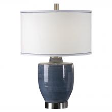 Uttermost 27339-1 - Uttermost Sylvaine Blue-Gray Glaze Lamp