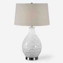  27534-1 - Uttermost Camellia Glossed White Table Lamp