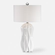  26204 - Uttermost Malena Glossy White Table Lamp