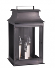 Northeast Lantern 5631-DB-LT3-CLR - Pagoda Wall Dark Brass 3 Candelabra Sockets Clear Glass