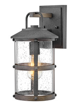 2680DZ - Lakehouse Small Wall Mount Lantern - Aged Zinc with Driftwood Gray accents
