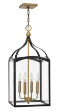 Hinkley 3415BZ - Clarendon Medium Pendant - Bronze with Heirloom Brass accents