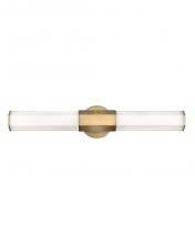 Hinkley 51152HB - Facet Medium LED Vanity - Heritage Brass
