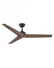 Hinkley 903760FMB-NDD - Chisel 60" Fan - Matte Black with Walnut Blades