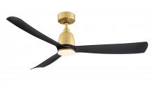  FPD8534BSBL - Kute - 52" - Brushed Satin Brass with Black Blades