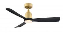  FPD8547BSBL - Kute - 44" - Brushed Satin Brass with Black Blades