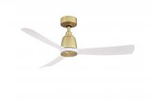  FPD8547BS - Kute - 44" - Brushed Satin Bronze with Matte White Blades