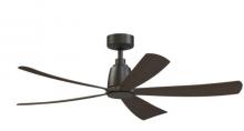 Fanimation FPD5534DZ - Kute5 52" Fan - Dark Bronze with Dark Walnut Blades