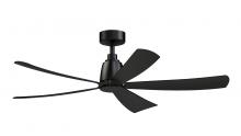 Fanimation FPD5534BL - Kute5 52" Fan - Black with Black Blades