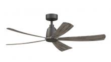  FPD5534GR - Kute5 52" Fan - Matte Greige with Weathered Wood