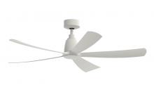 Fanimation FPD5534MW - Kute5 52" Fan - Matte White with Matte White Blades