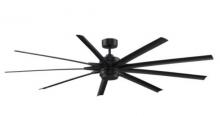 Fanimation FPD8159BLW - Odyn - 84" - Black with Black Blades & LED Light Kit
