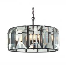 ELK Home 31567/6 - Garrett 6-Light Chandelier in Oil Rubbed Bronze with Clear Crystal