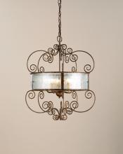 Currey 9655 - Bronze Drum Shade Chandelier