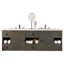 James Martin Furniture 860-V60D-SOK - Sonoma 60'' Double Vanity, Silver Oak