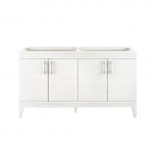 James Martin Furniture 212-V59D-GW - Lineage 59'' Double Vanity, Glossy White