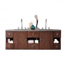 James Martin Furniture 860-V60D-CFO-3CAR - Sonoma 60'' Double Vanity, Coffee Oak w/ 3 CM Carrara Marble Top