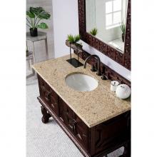 James Martin Furniture 150-V48-ANW-3ODSC - Balmoral 48'' Single Vanity Cabinet, Antique Walnut, w/ 3 CM Santa Cecilia Top