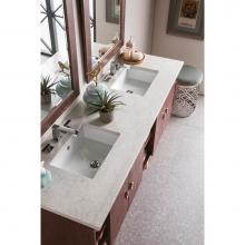 James Martin Furniture 860-V72-CFO-3EJP - Sonoma 72'' Double Vanity, Coffee Oak , with  3 CM Eternal Jasmine Pearl Quartz Top w/ S