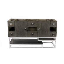 James Martin Furniture 864-V60D-SOK - Sonoran 60'' Double Vanity, Silver Oak