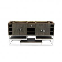 James Martin Furniture 867-V59D-SOK - Tahoe 59'' Double Vanity, Silver Oak