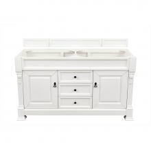 James Martin Furniture 147-V60D-BW - Brookfield 60'' Bright White Double Vanity