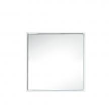 James Martin Furniture 803-M35.4-GW - Milan 35.4'' Square Cube Mirror, Glossy White