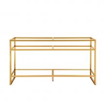 James Martin Furniture C105-V63-RGD - Boston 63'' Stainless Steel Sink Console (Double Basins), Radiant Gold