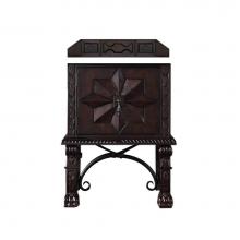 James Martin Furniture 150-V26-ANW-3GEX - Balmoral 26'' Single Vanity Cabinet, Antique Walnut, w/ 3 CM Grey Expo Quartz Top