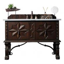 James Martin Furniture 150-V48-ANW-3AF - Balmoral 48'' Antique Walnut Single Vanity w/ 3 CM Arctic Fall Solid Surface Top