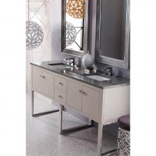 James Martin Furniture 311-V72-MTM-3GEX - Westlake 72'' Double Vanity, Mountain Mist w/ 3 CM Grey Expo Quartz Top