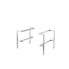 James Martin Furniture 803-B18.1-BNK - Milan 18.1'' Depth Stainless Steel Base(Tall), Brushed Nickel