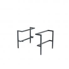 James Martin Furniture 803-B18.1-MBK - Milan 18.1'' Depth Stainless Steel Base(Tall), Matte black
