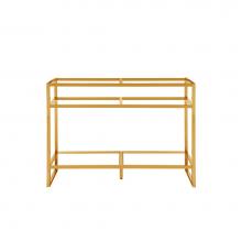 James Martin Furniture C105-V47-RGD - Boston 47'' Stainless Steel Sink Console (Double Basins), Radiant Gold