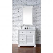 James Martin Furniture 238-104-V36-BW - Savannah 36'' Single Vanity Cabinet, Bright White
