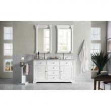 James Martin Furniture 238-104-V60D-BW - Savannah 60'' Double Vanity Cabinet, Bright White